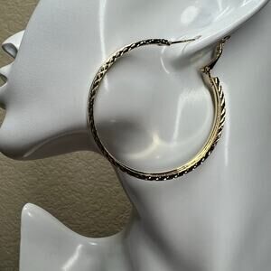Design Hoop Earrings Trendy Golden Deco 3 Earrings set Chicano baddie streetwear